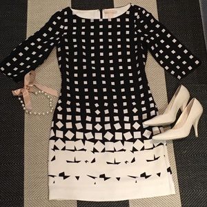 Black and white Banana Republic Dress